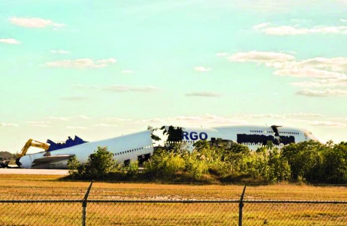 Imagen de la nave desarmada, en un aeropuerto de la Florida, Estados Unidos. Foto tomada de misión verdad