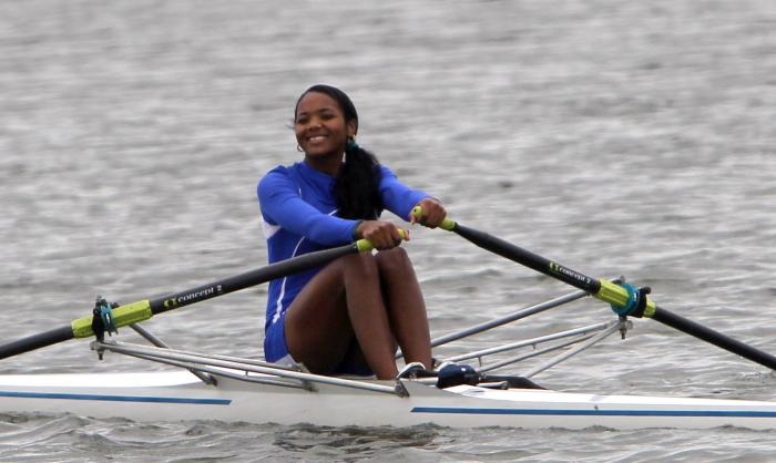 Yariulvis Cobas gano dos medallas de Oro en el Remo. Foto: Ismael Francisco/Cubadebate.
