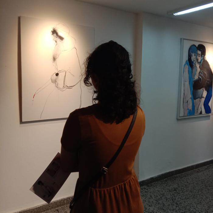 «Me atreví a ser escaso, a la síntesis», dijo Socorro en la apertura de la muestra. 