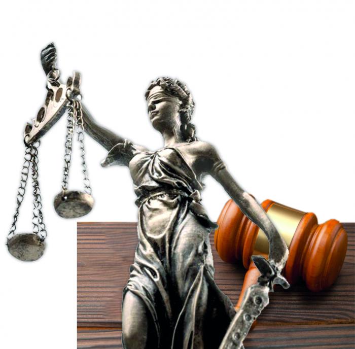 Judge gavel and gender symbol of transgender.