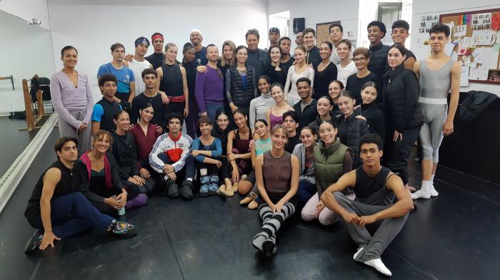 El bnc junto a la coreógrafa española Roser Muñoz y el compositor italiano Andrea Morricone.
FOTO DEL AUTOR