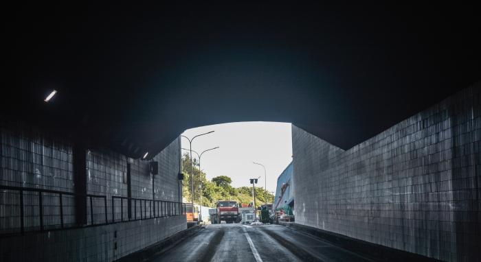 Reparación del Tunel de la Bahía de La Habana, por el tubo de Habana-Cabaña