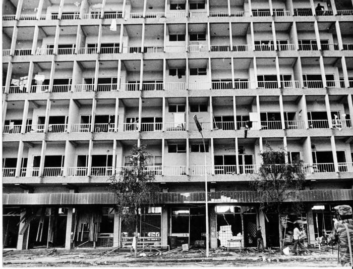 Edificio de 11 plantas en la populosa ciudad de Huambo, (650 km al sur de Luanda) , Angola.