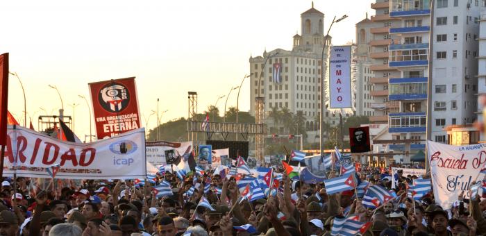 Se realizó en la Tribuna Antimperialista el acto por el Primero de Mayo.