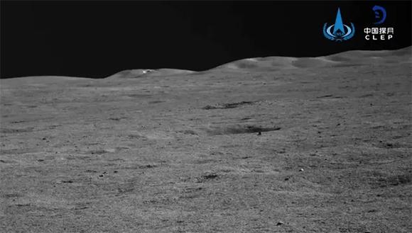 Imagen de la superficie lunar tomada por la misión Chang'e-4. Foto: Programa Chino de Exploración Lunar.