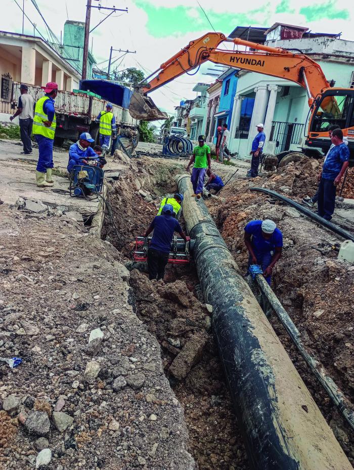 Arreglos de tuberias fluviales. Empresa cosntructora de Recursos Hidraulicos