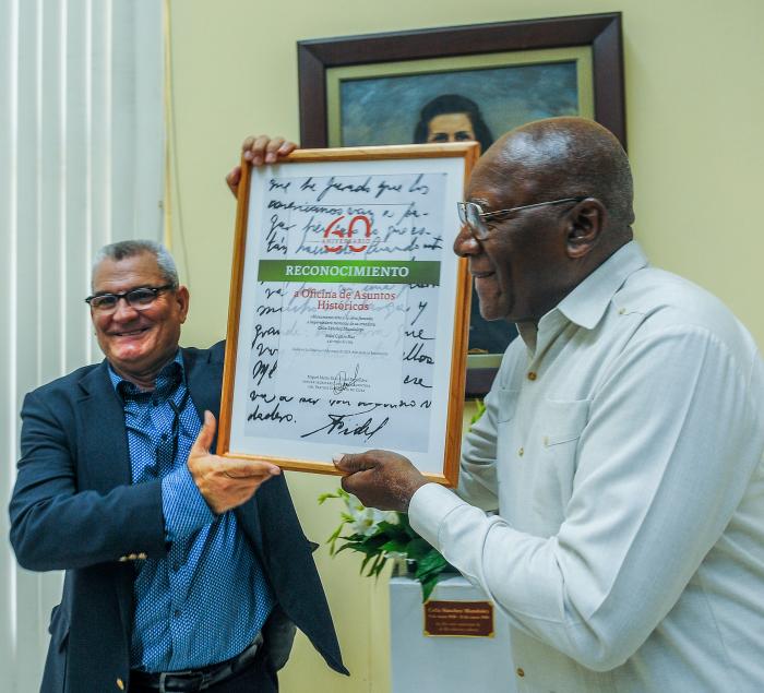 Acto por el Aniversario 60 de la Oficina de Asuntos Históricos del Consejo de Estado