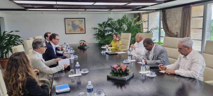 RICARDO CABRISAS RUIZ CON EL SR. GERD MÜLLER