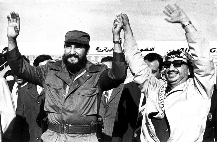 Fidel y Arafat en su visita a Cuba , NOv. 1974
