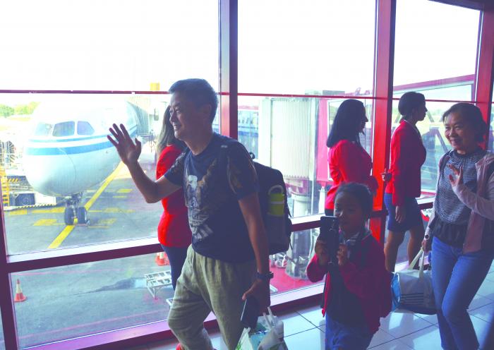 Llegada a cuba del Vuelo de Aire China