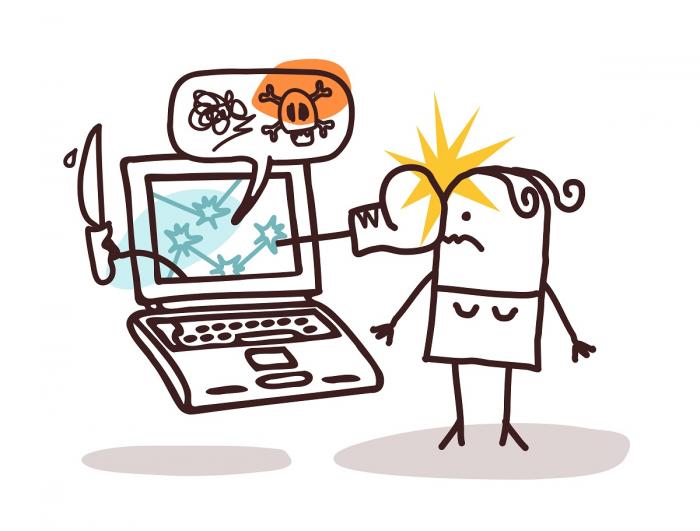 Acoso en redes sociales. Imagen tomada de Shutterstock