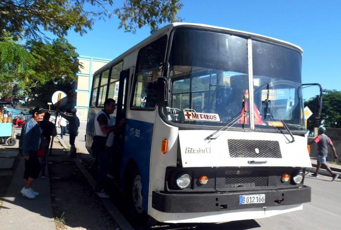 Hasta en las condiciones y momentos más adversos, Transporte ha asegurado este servicio. foto del autor