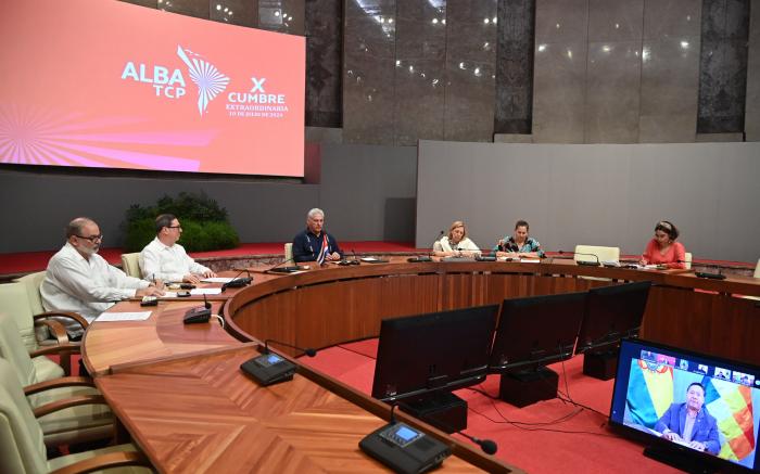 El mandatario cubano expresó que en momentos tan adversos es necesario «multiplicar la solidaridad frente a la polarización política y la división de nuestras sociedades». FOTO: ESTUDIOS REVOLUCIÓN