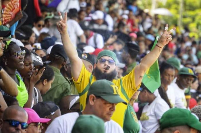 Todo Pinar del Río en el brazo de Branlis Rodríguez y en el bate de Luis Pablo Acosta. Foto: dayam gonzález