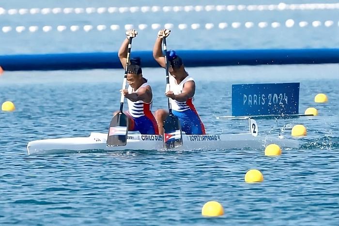 Cirilo y López a semifinales del c2-500 metros. foto tomada de jit