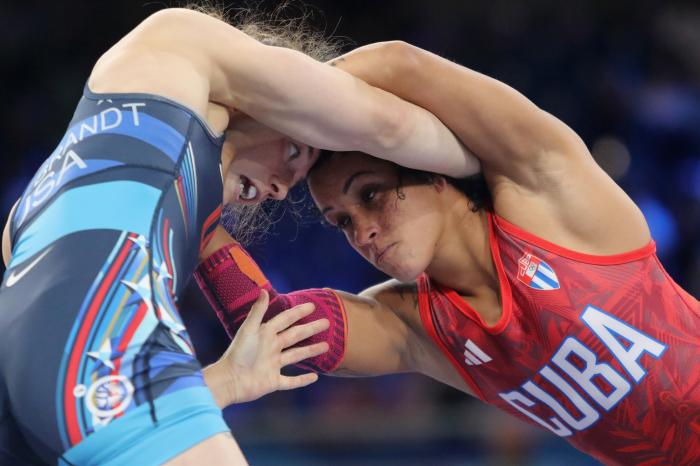 Yusneylis Guzmán colocó su nombre en la historia de la lucha femenina cubana. foto: ricardo lópez hevia