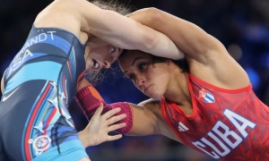 Yusneylis Guzmán colocó su nombre en la historia de la lucha femenina cubana. foto: ricardo lópez hevia