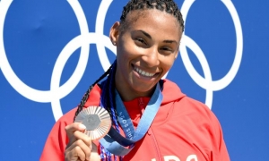 Cirilo se convirtió en la primera mujer de Cuba en ganar una presea en el canotaje. FOTO: RICARDO LÓPEZ HEVIA