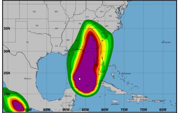 Huracán Helene alcanza la Categoría 2