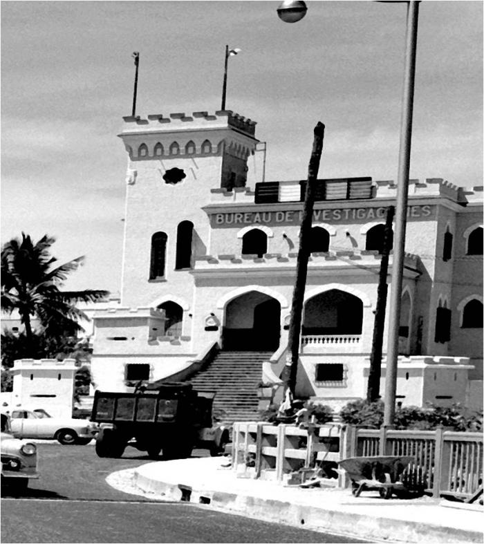 El Buró de Investigaciones, meses antes de ser demolido. 