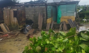 Daños de la tormenta tropical Oscar por el oriente de Cuba