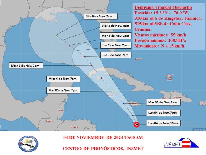 Depresión Tropical 18
