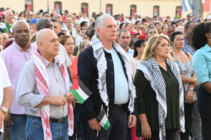 Diaz Canel cantata Palestina