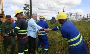 Díaz Canel en Guanajay