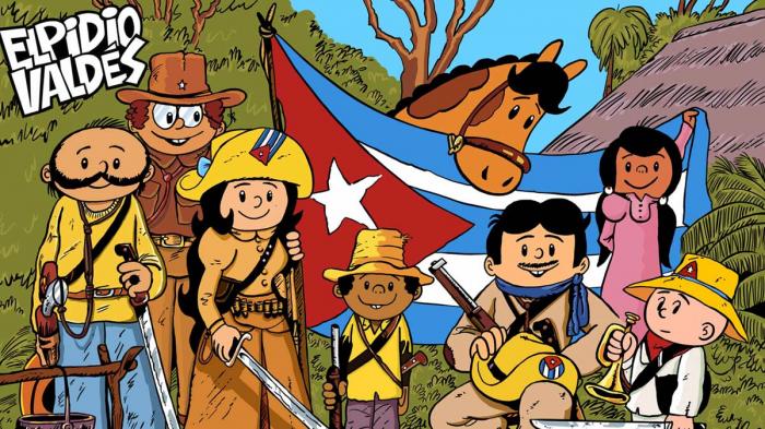 La saga completa de Elpidio Valdés se destaca por el dibujo de personajes denotativos 
de la multirracialidad que nos caracteriza