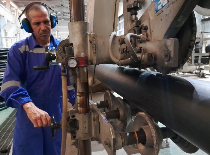 Las máquinas son operadas por hombres con amplia experiencia y sentido de responsabilidad. 
foto del autor