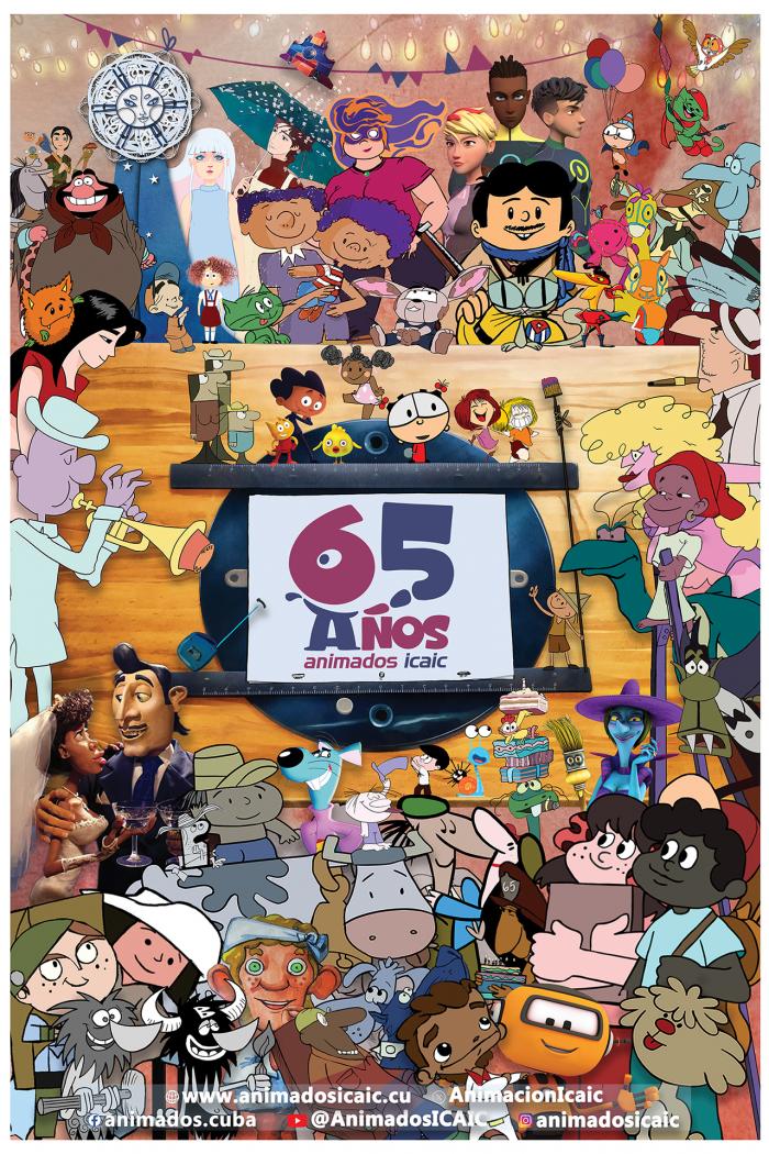 Cartel Aniversario de Animados Icaic