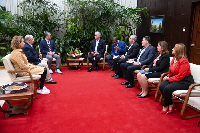 Umit Kervan explicó que el objetivo es promover la cooperación, especialmente entre los institutos que representa y BioCubaFarma. foto: Estudios Revolución