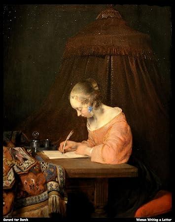 Mujer escribiendo una carta, obra de Gerard ter Borch.