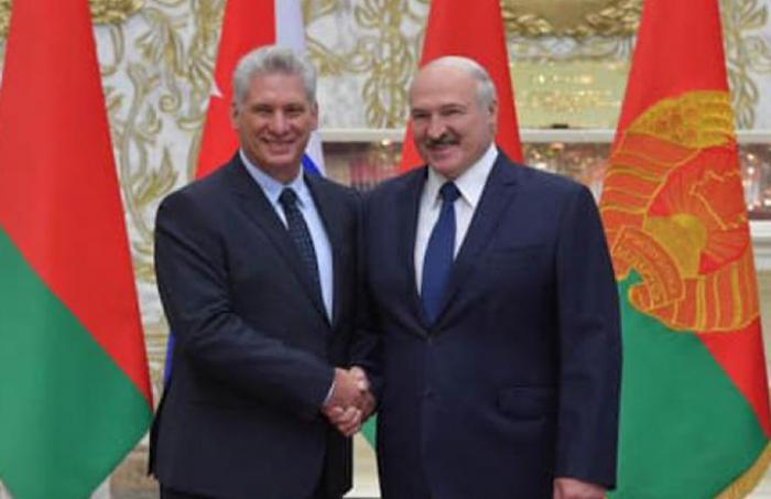 Diaz-Canel y Alexandr Lukashenko