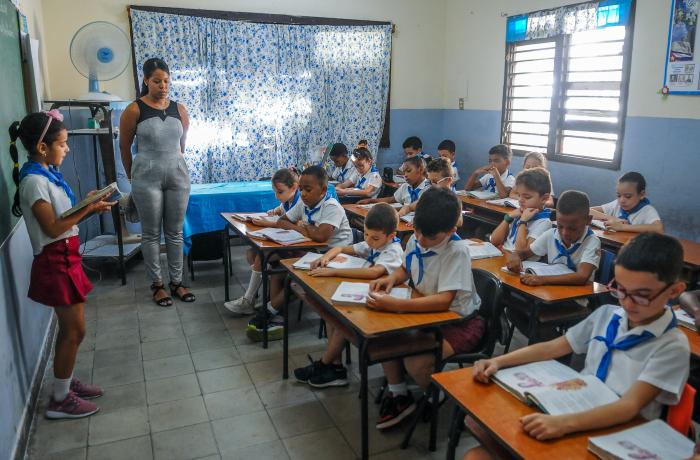 Recorrido por instituciones de educación, escuela Primaria Combatientes de Bolivia, municipio Plaza de la Revolución