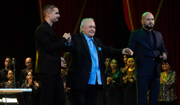 Inauguración del 40 Festival Internacional de Jazz Plaza 2025 con el homenaje al maestro Frank Fernández por su 80 cumpleaños y más de 60 años de vida artística, con sus invitados en el teatro nacional