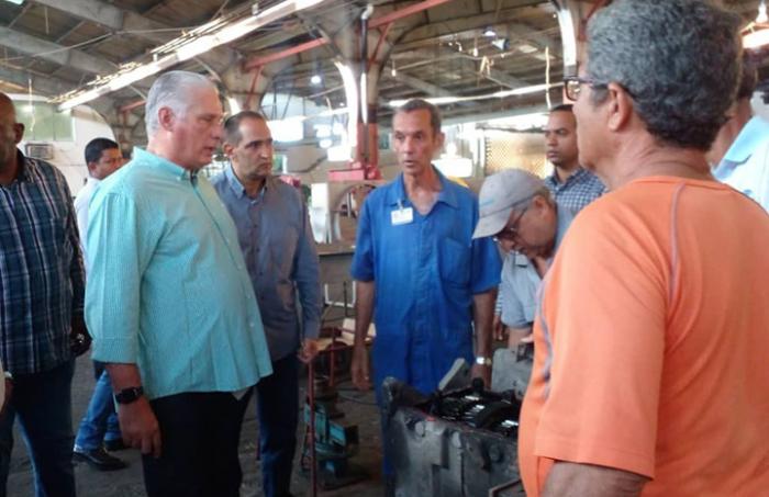 Diaz Canel en Recorrido por la capital