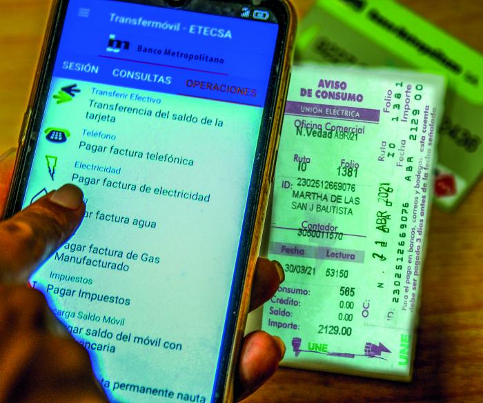 Pago de factura electrica por transfermóvil