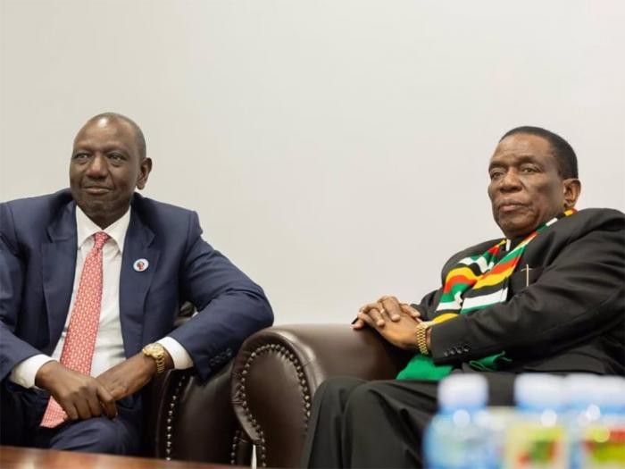 William Ruto y Emmerson Mnangagwa