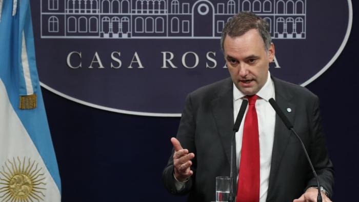 Manuel Adorni, vocero presidencial de Argentina.