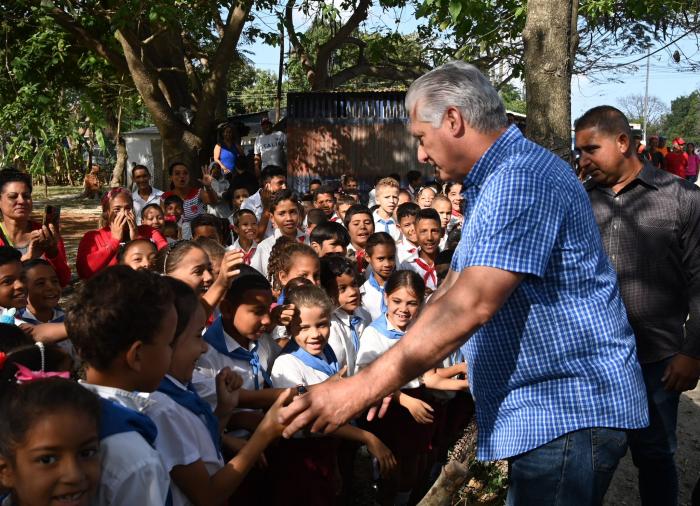 Díaz Canel en Campechuela
