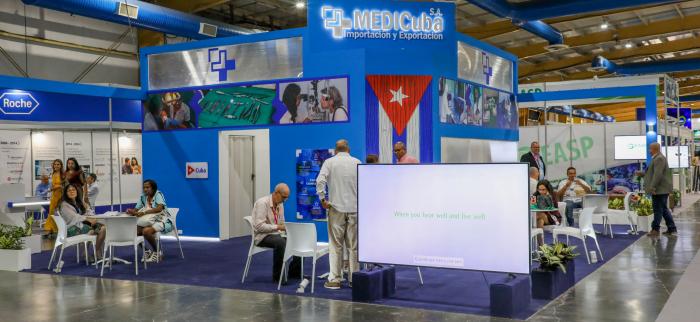 Feria expositiva Cuba Salud 2025 en Pabexpo, inauguración presidida por el Primer Ministro Manuel Marrero Cruz