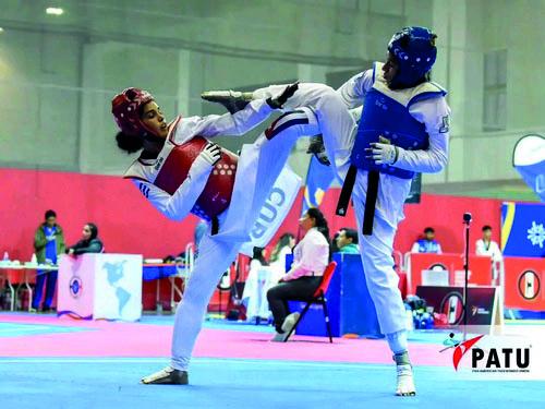 Elianet María Crespo (rojo) ocupa el tercer puesto en los +67 kg. foto tomada de jit