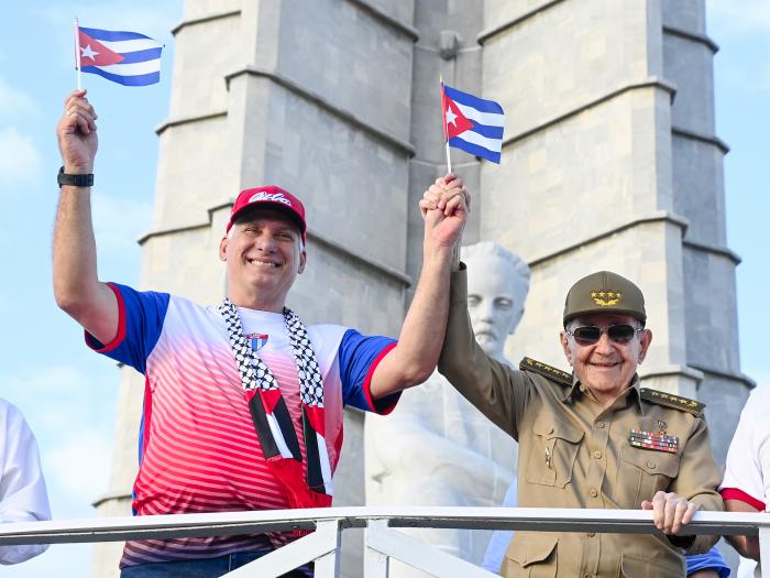 Díaz Canel en la Plaza