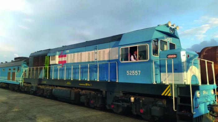 Como nueva luce esta locomotora de fabricación china que ya opera en Rutas Nacionales. foto del autor
