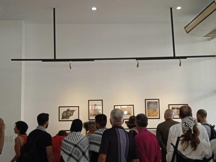 La exposición colectiva Gaza denuncia la realidad que viven los afectados por la agresión de Israel a Palestina. Foto de la autora
