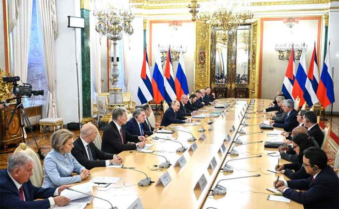 Encuentro-bilateral Cuba y Rusia