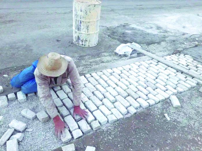 Los ladrillos de canto tienen  múltiples usos en la construcción. 
Foto: Cortesía de Epromac