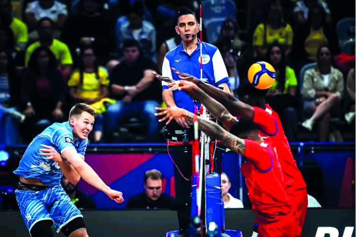 El bloqueo estuvo ausente por momentos en el juego cubano. foto: vnl