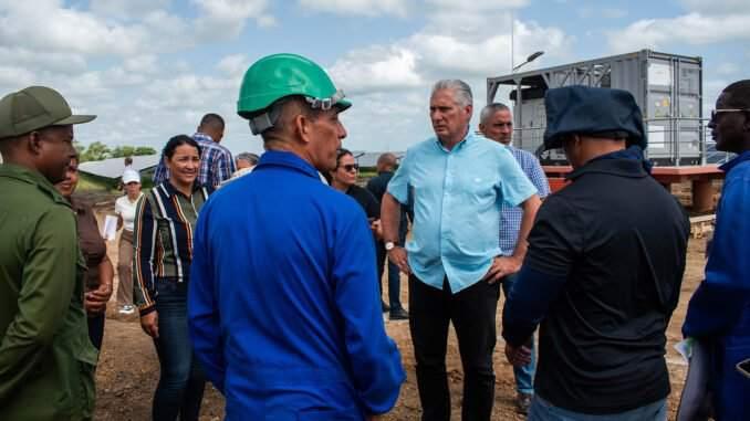 Díaz Canel en Granma